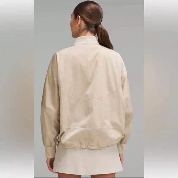 Lightweight Hem-Cinch Bomber Jacket - Picture 2 of 9